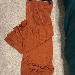 Rust Wide Leg Pants Maeve Sz M